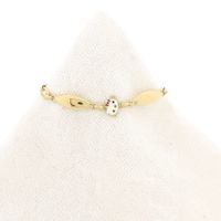 Gouden Hello Kitty kinderarmband met emaille | 14 cm 
