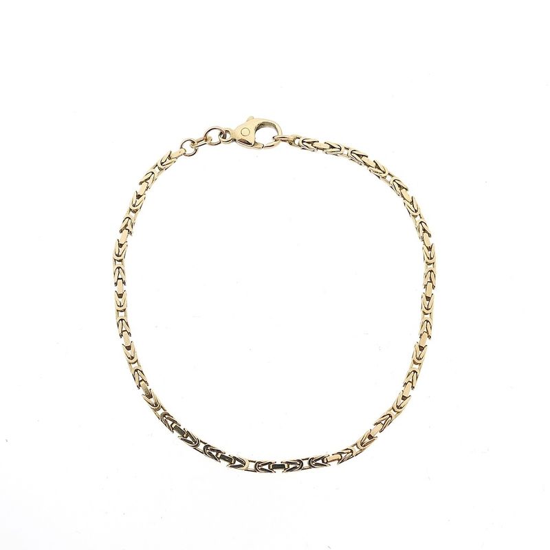 Image 3 of Golden king's link bracelet | 18 cm