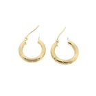 Image 6 of Gold earrings with engravings | Ø 16.2 mm