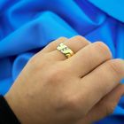 Image 4 of Gold ring with diamonds 0.15 ct.