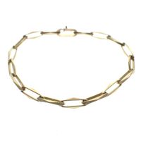 Gold closed for ever bracelet | 18 cm
