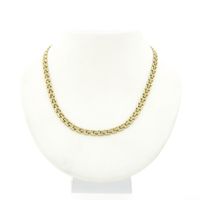 Golden Bismarck link necklace.