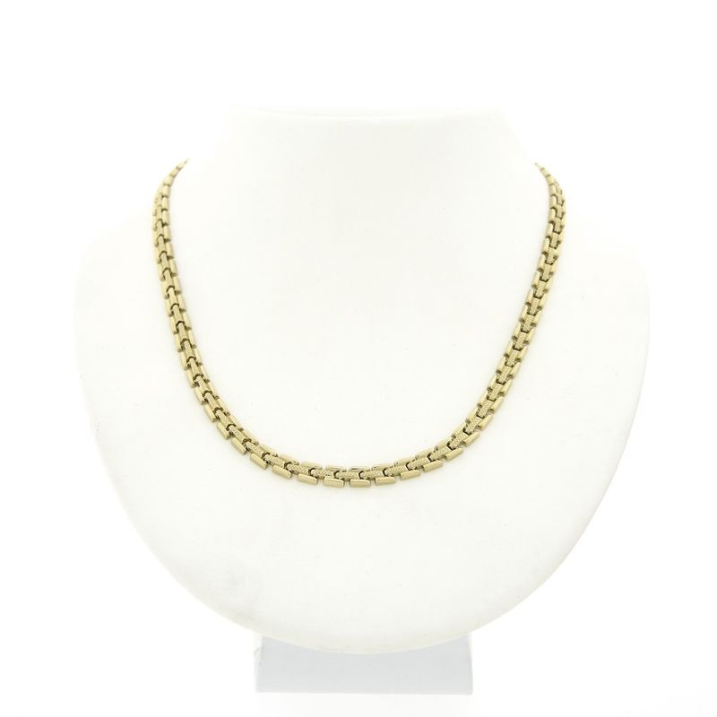 Image 1 of Golden Bismarck link necklace.