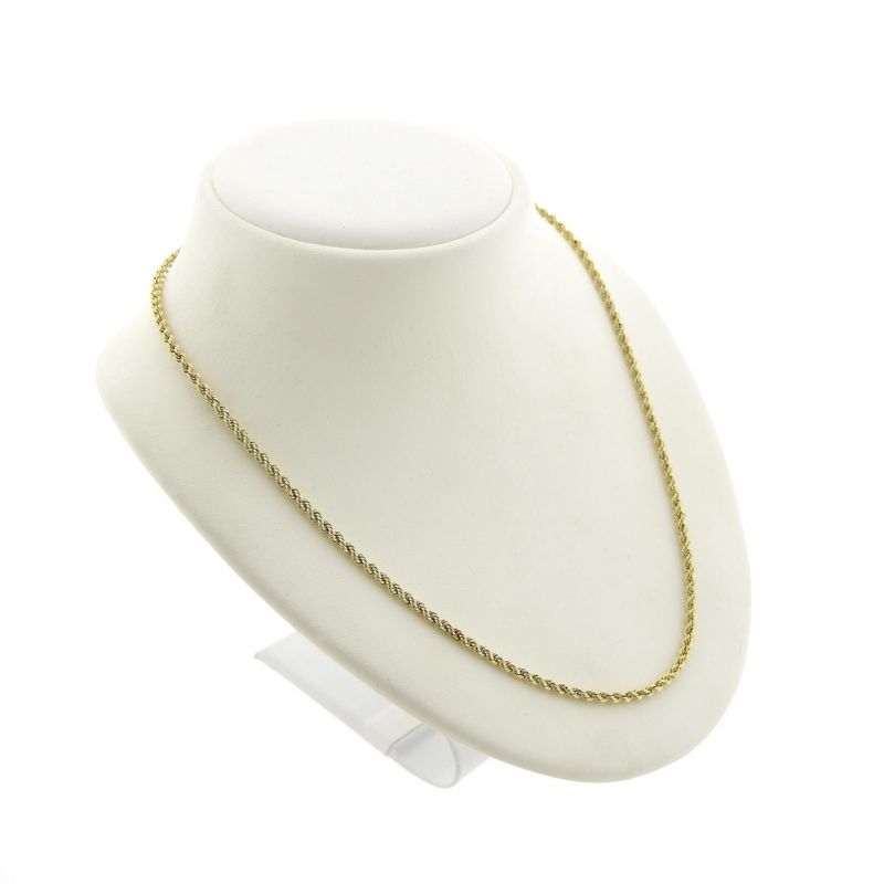 Image 3 of 9K Twisted Link Chain | 46.5cm