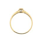 Image 4 of Gold solitaire ring with diamond; 0.005 ct.