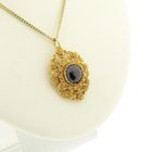 Image 3 of Vintage gold pendant with garnet.
