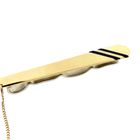 Image 6 of Gold tie slide with chain and onyx