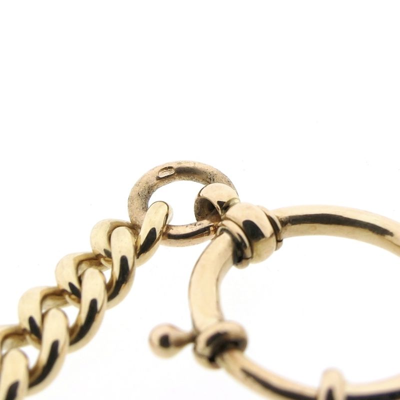 Image 4 of Vintage gold watch chain; Chatelaine (for a pocket watch)