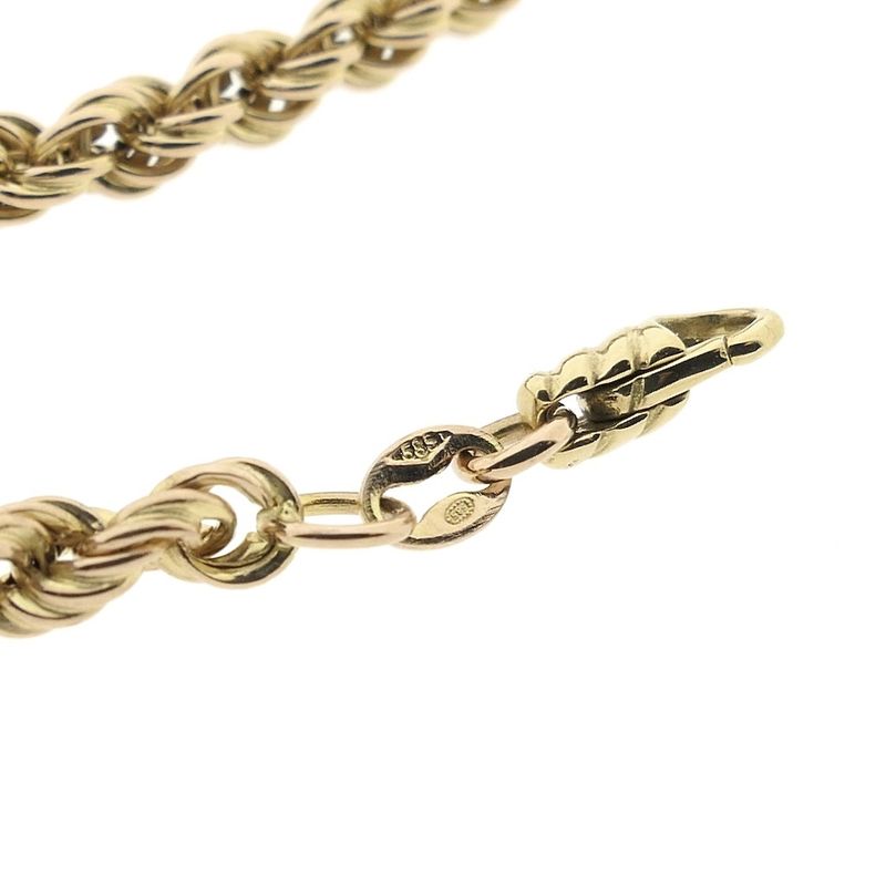Image 6 of Gold twisted link chain | 52.5 cm