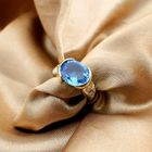 Image 9 of Gold ring with topaz and diamond