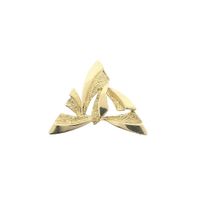 Vintage gold abstract pendant