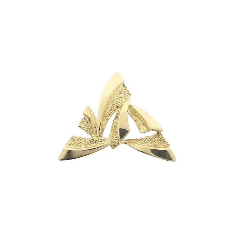 Image 1 of Vintage gold abstract pendant