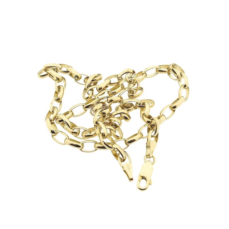 Image 8 of Gold anchor link chain | 45 cm