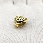 Afbeelding 8 van Vintage gouden schuifhanger met organisch patroon
