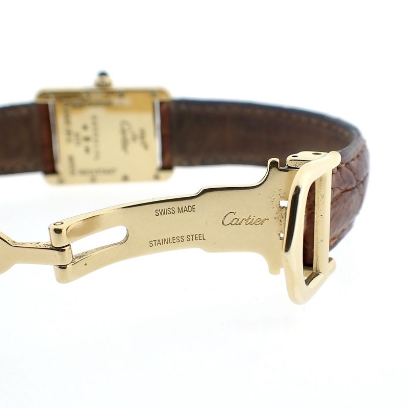 Image 10 of Cartier Tank 'Vermeil'; Women's watch