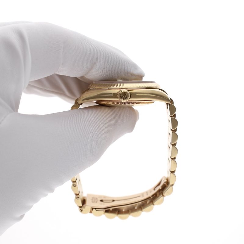 Image 5 of Rolex Day-Date 36mm 'Diamond Dial' 118238; 18k. Gold watch in full set