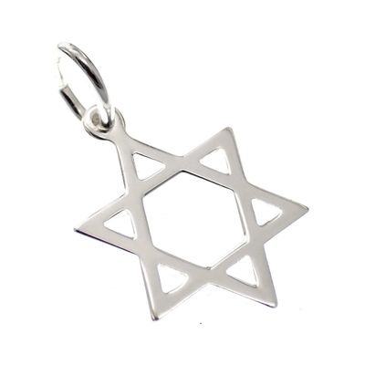 Silver charm; Star of David Image 2 of Silver charm; Star of David