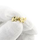 Image 10 of Gold elephant stud earrings