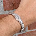 Afbeelding 12 van Zilveren Buddha to Buddha vossenstaart schakelarmband; Katja | 20 cm