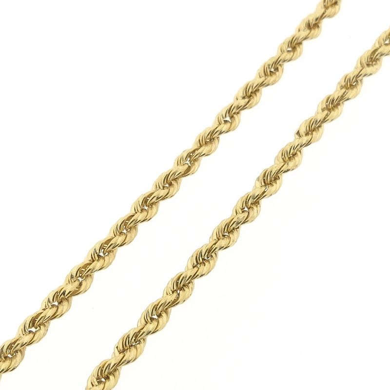 Image 6 of Gold twisted link chain with tassels and zirconia