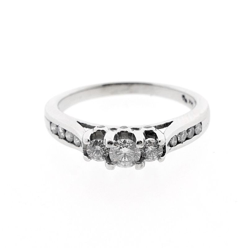 Image 7 of Vintage white gold ring with diamonds | 0.37 ct.