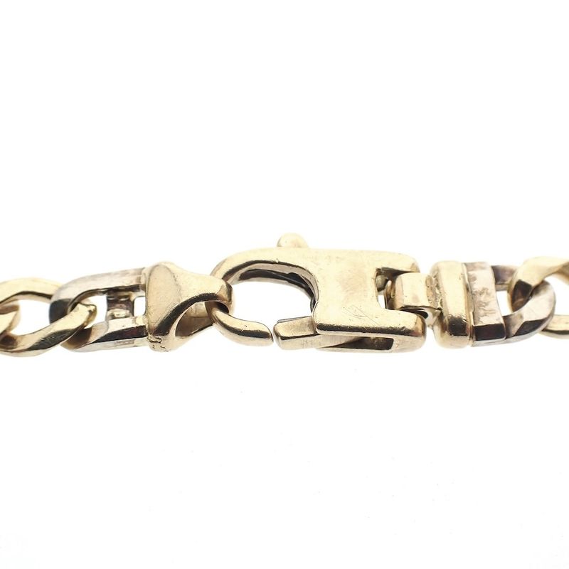 Image 6 of Two-tone gold navy link bracelet | 21.5 cm