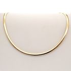 Image 1 of Gold Omega necklace; Women | 45 cm