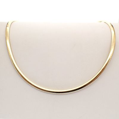 Image 1 of Gold Omega necklace; Women | 45 cm