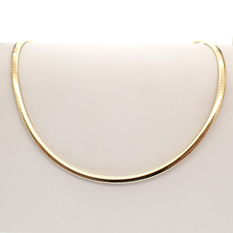 Image 1 of Gold Omega necklace; Women | 45 cm