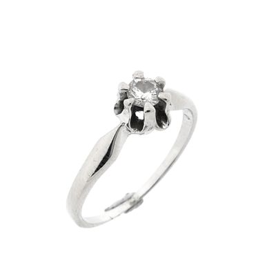 Image 1 of White Gold Solitaire Ring with 0.17 ct Diamond