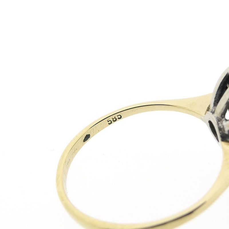 Image 5 of Two-tone gold entourage ring with diamond | 0.23 ct.