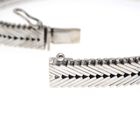 Image 5 of 18K Vintage white gold link bracelet with diamond | 18.5 cm