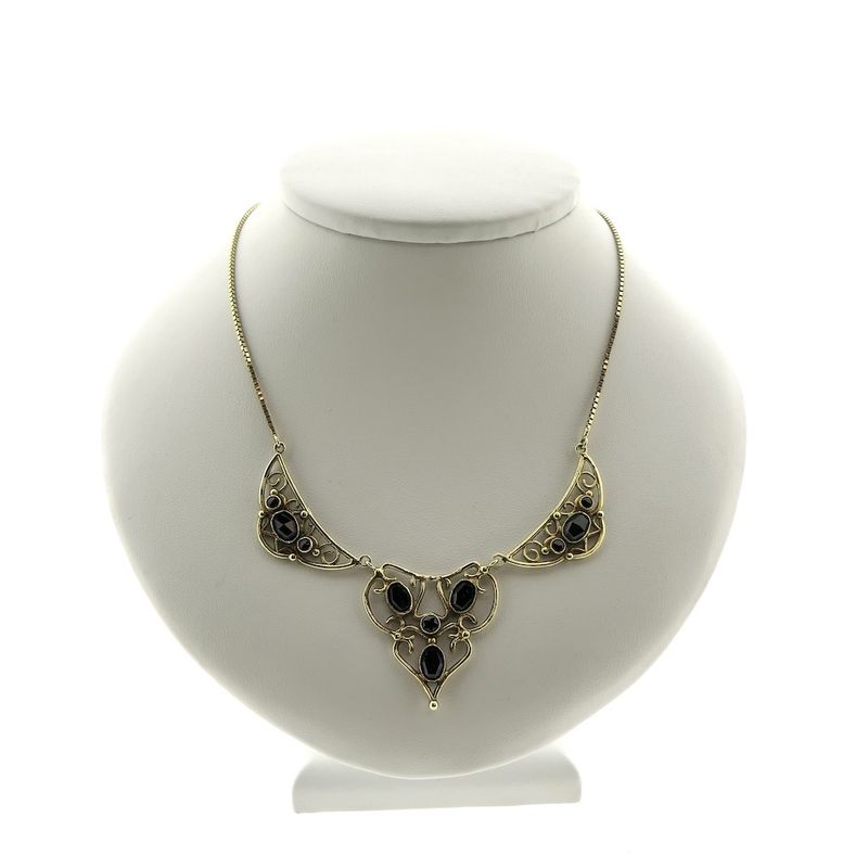 Image 1 of Antique gold necklace with garnet