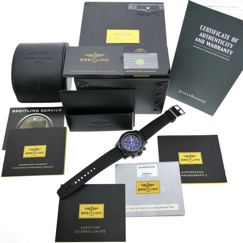 Image 4 of Breitling SuperOcean II Blacksteel Limited Edition M13341; Automatic men's diving watch