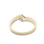 Image 4 of Two-tone gold ring with diamond | 0.11 ct.