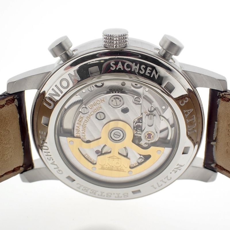 Image 4 of Union Glashütte Diplomat; Chronograph men's watch
