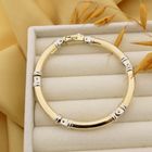 Image 2 of Two-tone gold bar bracelet