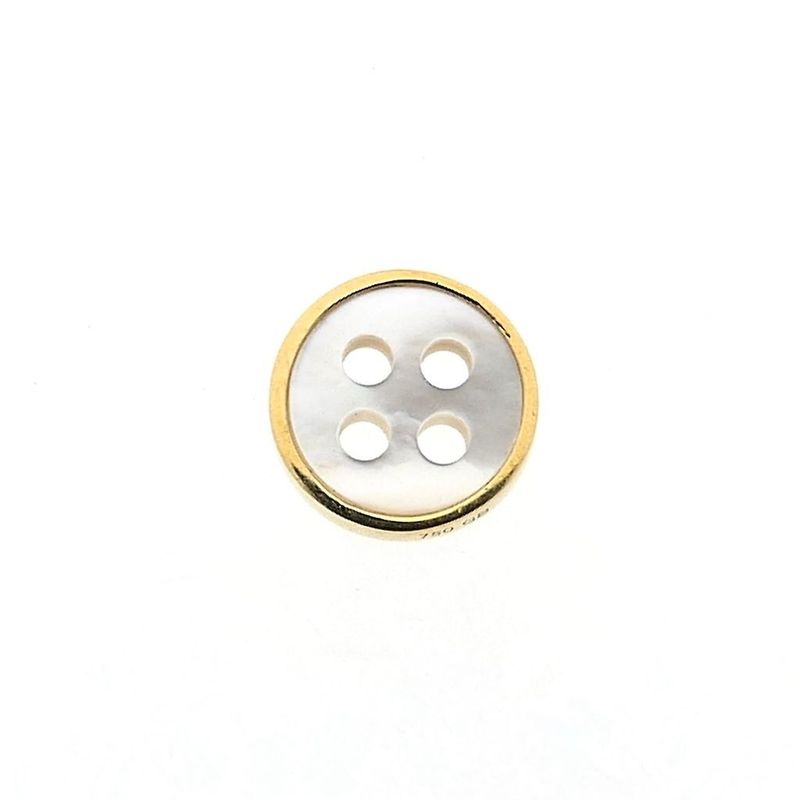 Image 3 of Gold button with mother of pearl