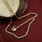 Image 10 of Two-tone gold Figarope necklace; Cento group