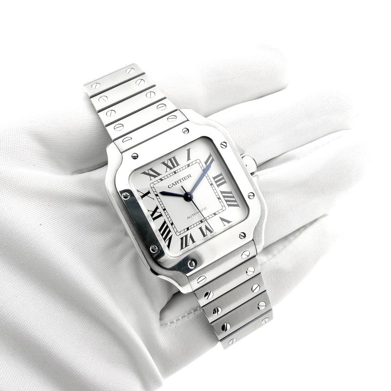 Image 7 of Cartier Santos 'Medium' 4075 WSSA0029; Automatic unisex watch