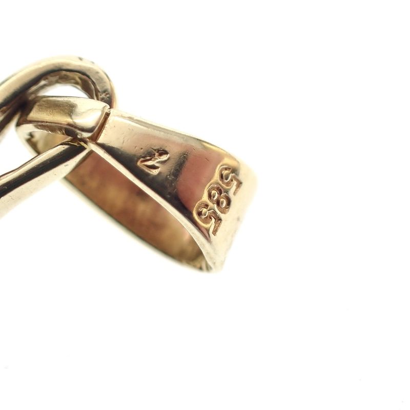 Image 3 of Golden fantasy pendant with zirconia