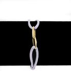 Image 11 of Forever Knots® Handcrafted Lilac Satin Bracelet with Gold Link