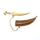 Image 2 of Gold brooch of an Arab dagger
