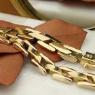 Image 2 of Bicolor gold Bismarck link bracelet