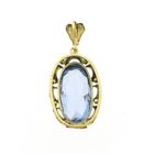 Image 7 of Gold pendant with Aquamarine