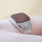 Image 7 of Signet ring set with carnelian