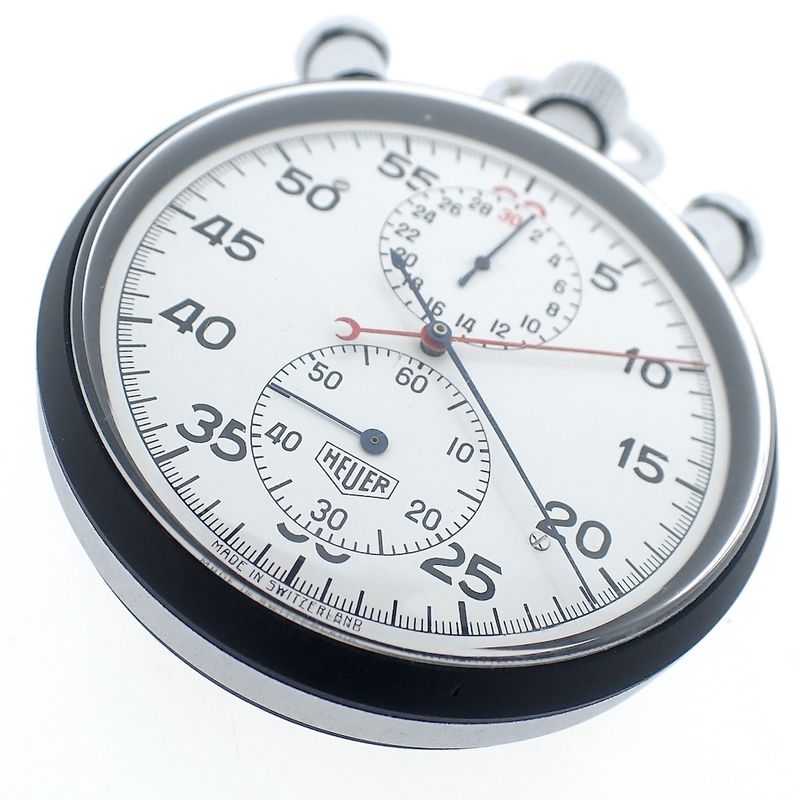 Image 6 of Heuer Rattrapante/Split-Seconds Stopwatch; Vintage stopwatch/timer