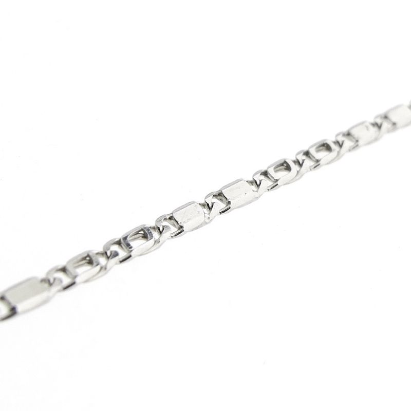 Image 3 of White gold fantasy link bracelet | 21 cm