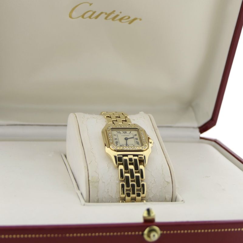 Image 5 of Cartier Panthère; 18k gold ladies' watch with diamonds