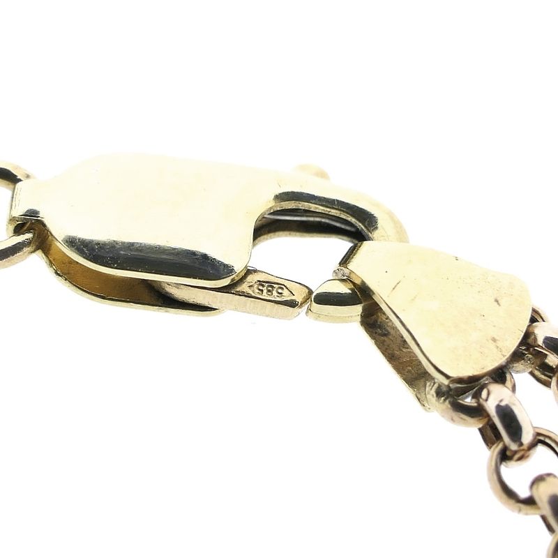 Image 6 of Gold double jasseron link bracelet